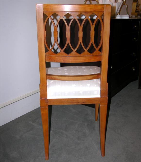Very important and unique set of ten Biedermeier chairs. For Sale 5