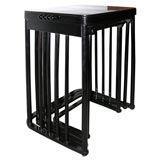 A set of four nesting tables