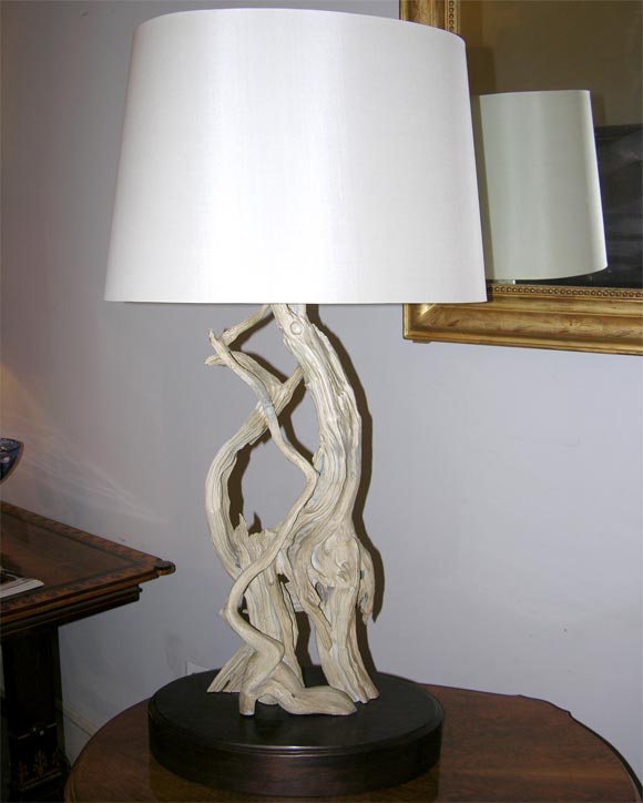 A pair of Tommi Parzinger 'driftwood' lamps