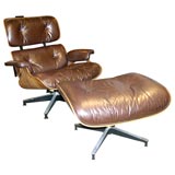 Iconic Lounge Chair and Ottoman Designed by Charles Eames