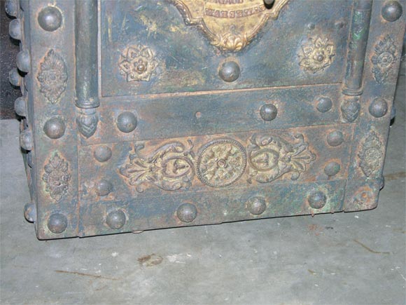 French Iron Floor Safe Circa 1860's 2
