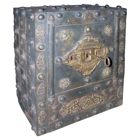 French Iron Floor Safe Circa 1860's