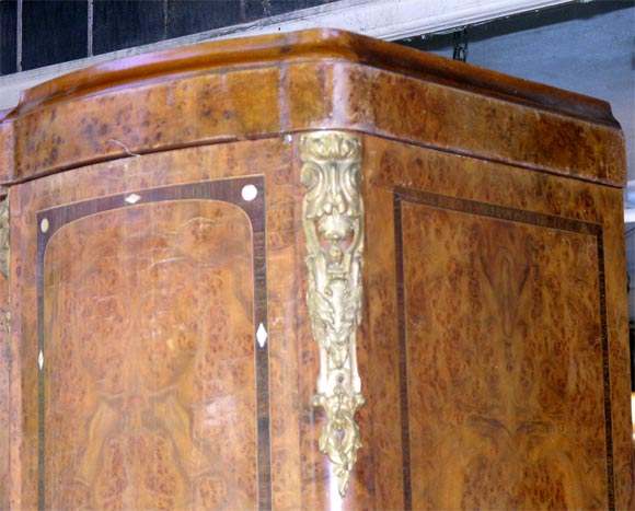 Yew French Armoire For Sale