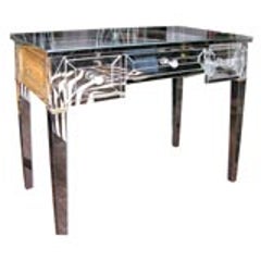 Custom Mirrored Writing Desk 1