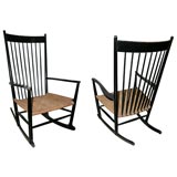 Pair of Hans Wegner Rocking Chairs