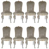 Set of Eight 19th c. Italian Dining Chairs