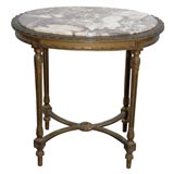 Louis XVI Console Table with Marble Top