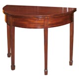 Mahogany Demi-lune table