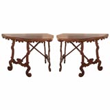 Pair of 18th Century Baroque Console Tables
