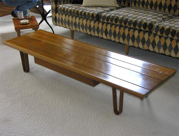 Long John Coffee Table by Wormley, Gorgeous Original Condition