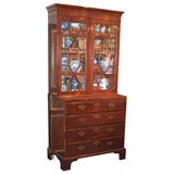 George III Period Mahogany Secretary Bookcase