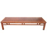 Bamboo Slatted Bench