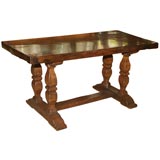Antique Oak Trestle Sofa/Console Table (ref# PR112)