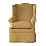 George III Style Skirted Wing Chair