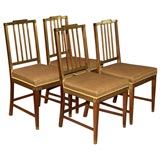 Set of Four Russian Neo Classical Dining Chairs