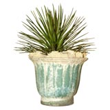 Hahn Dynasty Green Planter with Agave Plant-