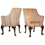 Pair 19th Century Club Chairs