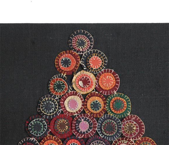 American 19TH C. PENNY RUG
