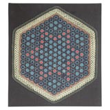 Antique 19THC PENNY RUG