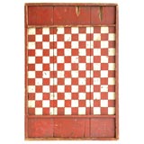 19THC GAME BOARD RED AND WHITE