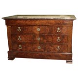 A French Louis-Philippe Veneered Mahogany Commode