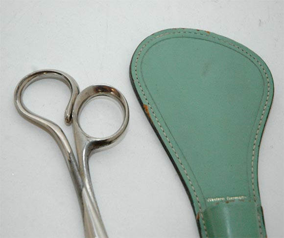 Josef Hoffmann Dish, A. Campi Scissors, and C. Aubock Tray 1