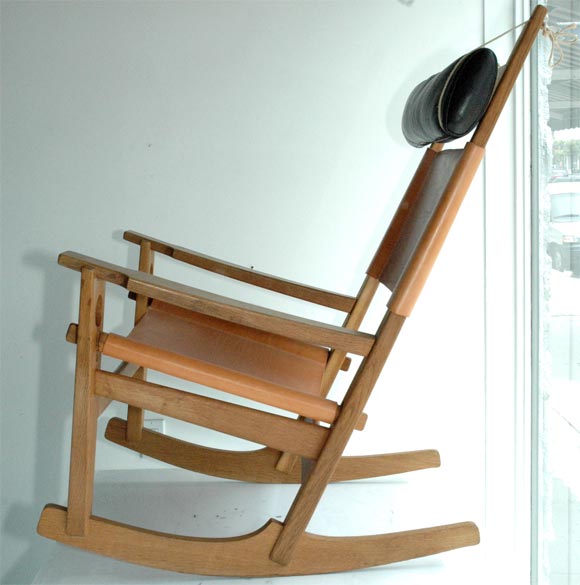 Oak Rocking Chair by Hans Wegner