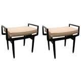 Pair of Stools Designed By Paul Tuttle for Baker