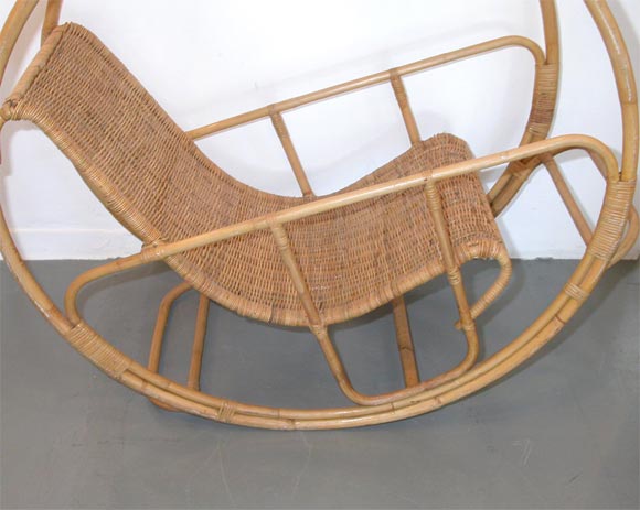 American Rattan Circular Rocker