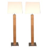 Pair of floor lamps