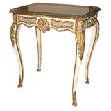 Vintage Louis XV Style White-Painted Bureau Plat or Lady's Writing Table