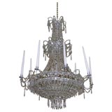 Continental Empire Silver 8 Light Chandelier
