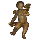 531 Austrian 18th Century Giltwood Angel 531 Austrian 18th Century Giltwood Angel