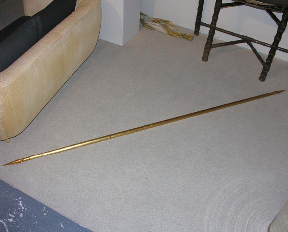 French Giltwood "Spear" Drapery Rod