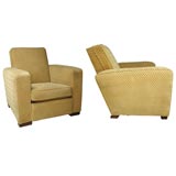Pair of French Deco Club Chairs