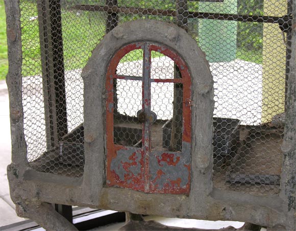 French FRENCH FAUX BOIS BIRDCAGE WITH PAGODA ROOF