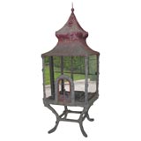 FRENCH FAUX BOIS BIRDCAGE WITH PAGODA ROOF