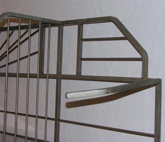 Iron iron and aluminum deco bakers rack