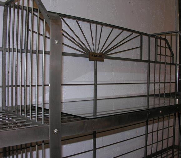 iron and aluminum deco bakers rack 1