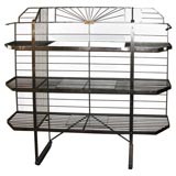 iron and aluminum deco bakers rack