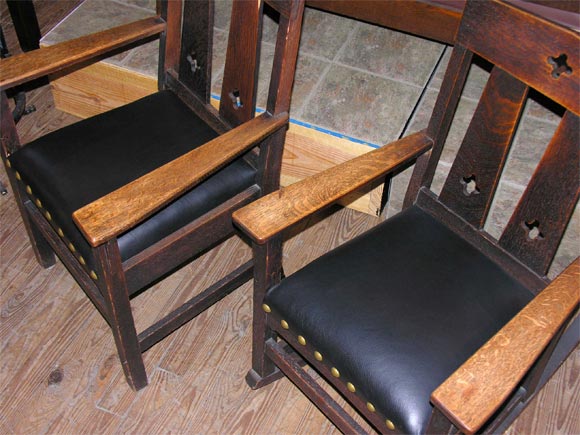 20th Century Shop of the Crafters, mission chair & rocker set