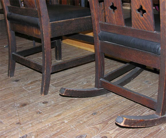Shop of the Crafters, mission chair & rocker set 3
