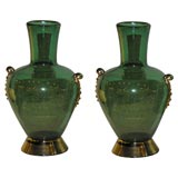 Pair of Large Murano Vases, Classical Form