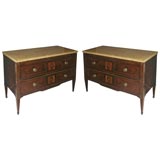 Pair of Neoclassical Neopolitan Commodes