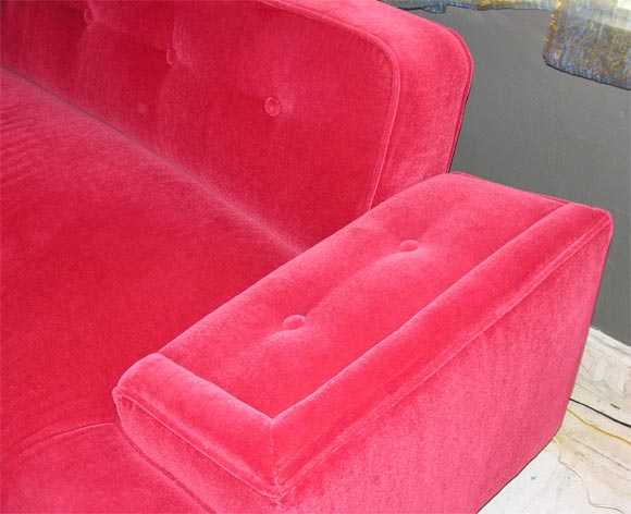 American 1940s Mohair Sofa-Daybed For Sale