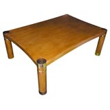 Karl Springer Snakeskin Cocktail table