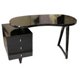 blacklacquered , highgloss 1940's desk
