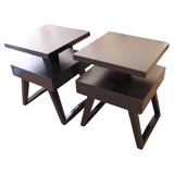 Pair Mahogany End Tables