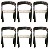 Set 6 Bentwood Chairs from Belgium