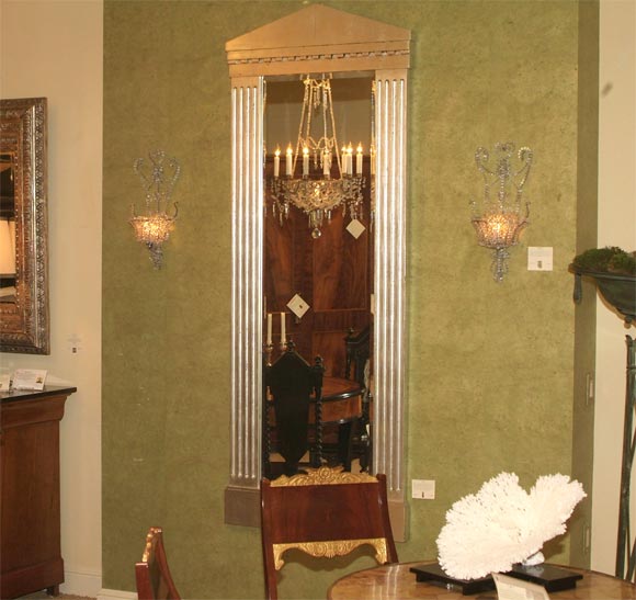 Pair of Beaded Basket Sconces